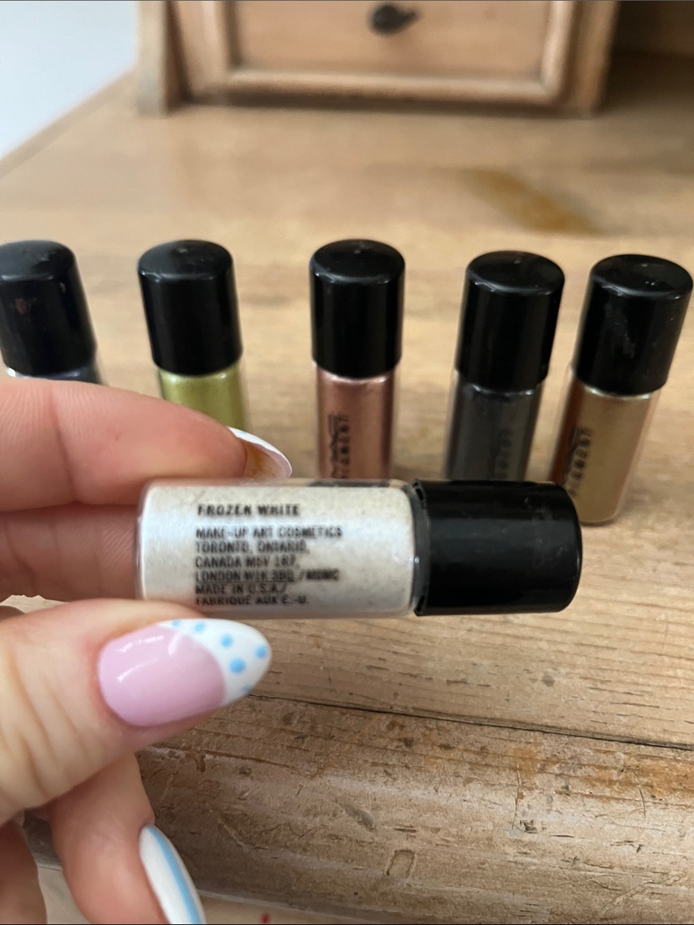 6 MAC Cosmetics Pigment Loose Eye Shadows Mini Artistic Metallic - Picture 3 of 4